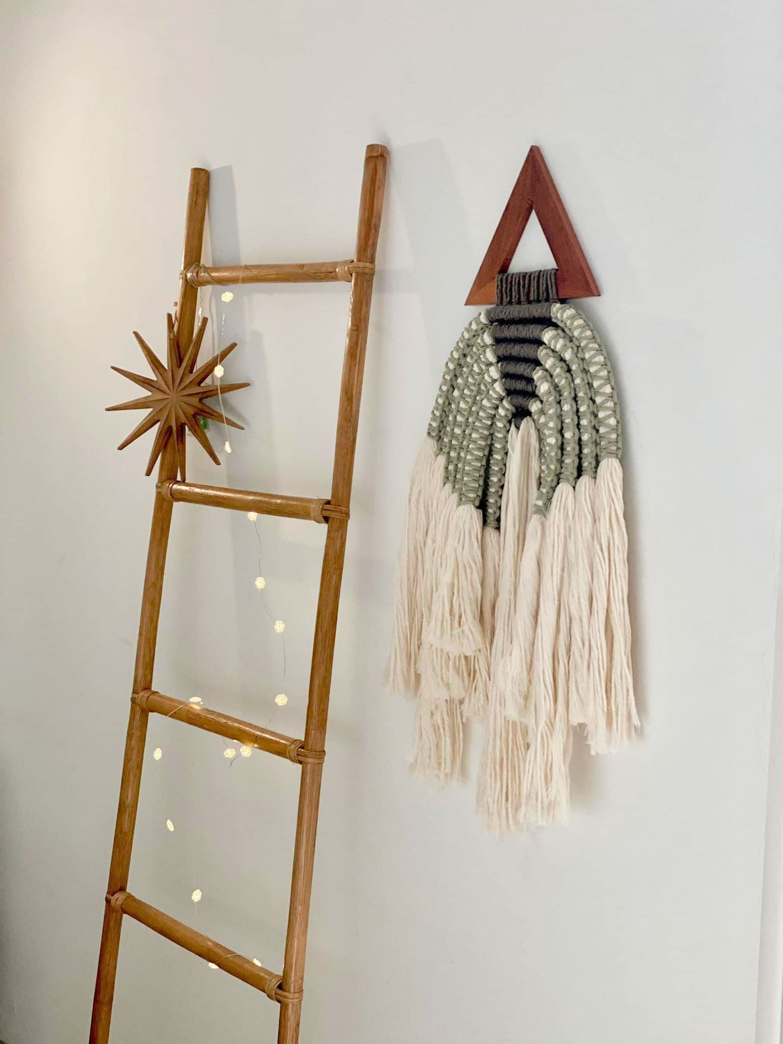 Triangle en macrame