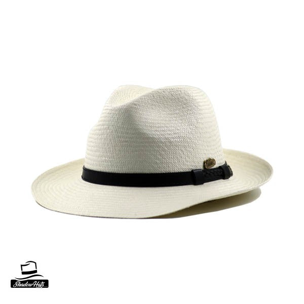 Chapeau Panama Borsalino Cuir