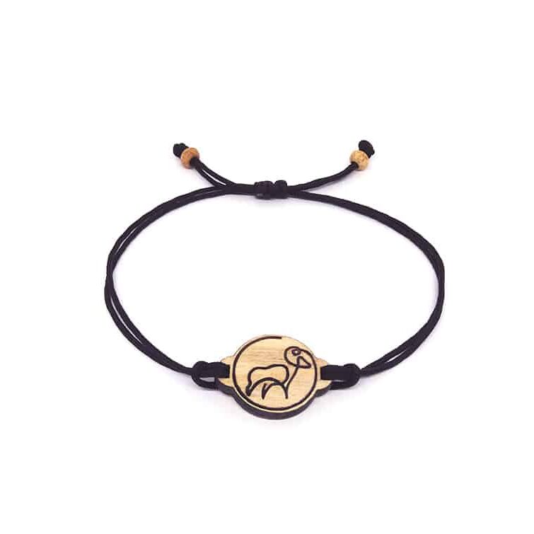 Bracelet Horoscope Bélier – Pendentif en Bois Massif