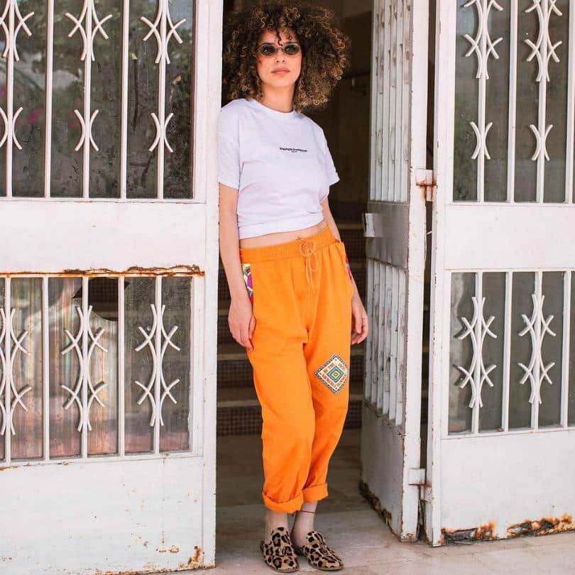 Babouche ” Fauve ” unisexe léopard en cuir, balgha upcyclé