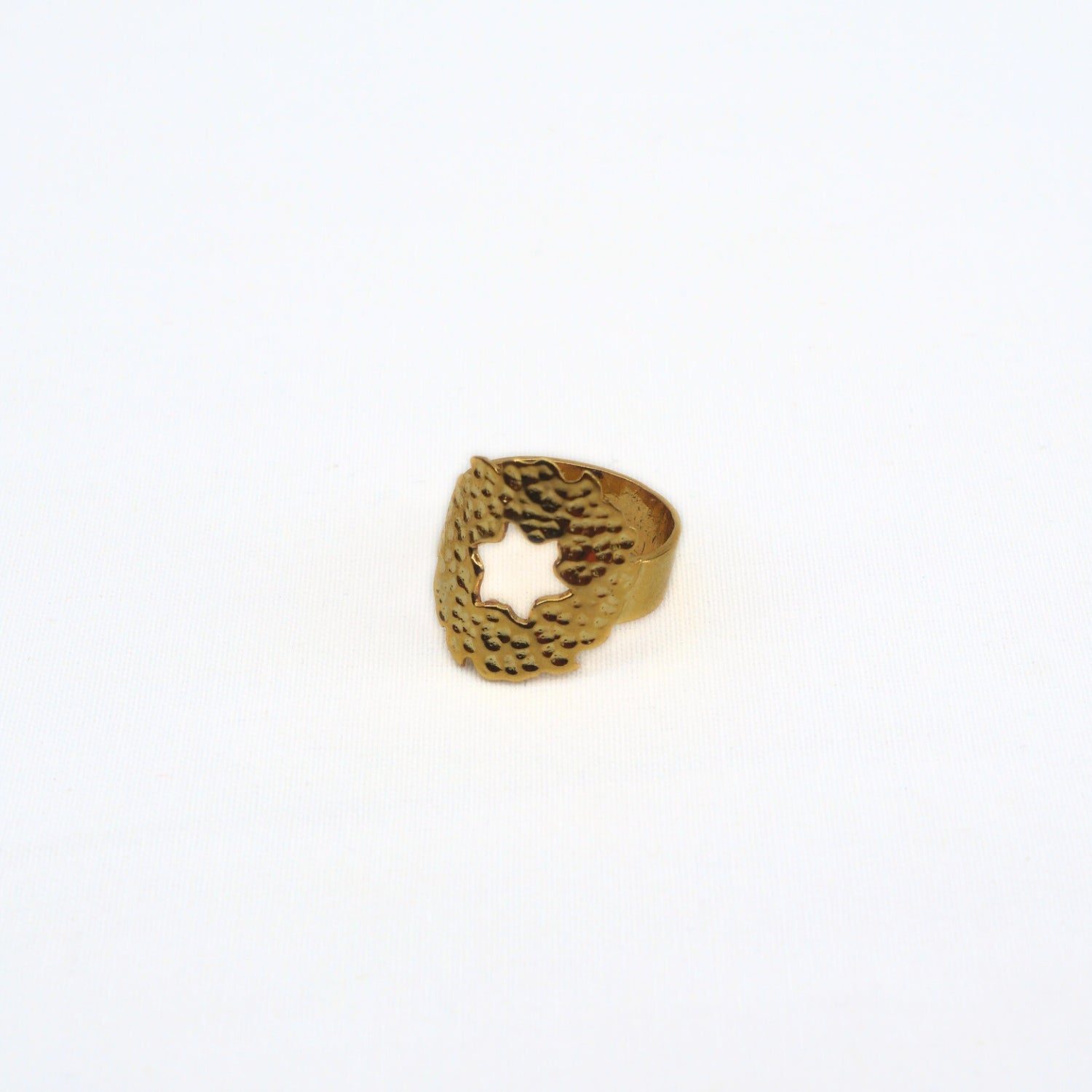 Bague en cuivre dorée
