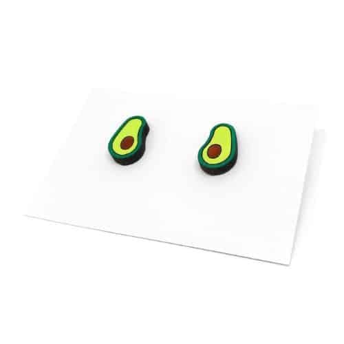 Boucles d'oreilles Avocat – Bois Massif & Peinture Acrylique