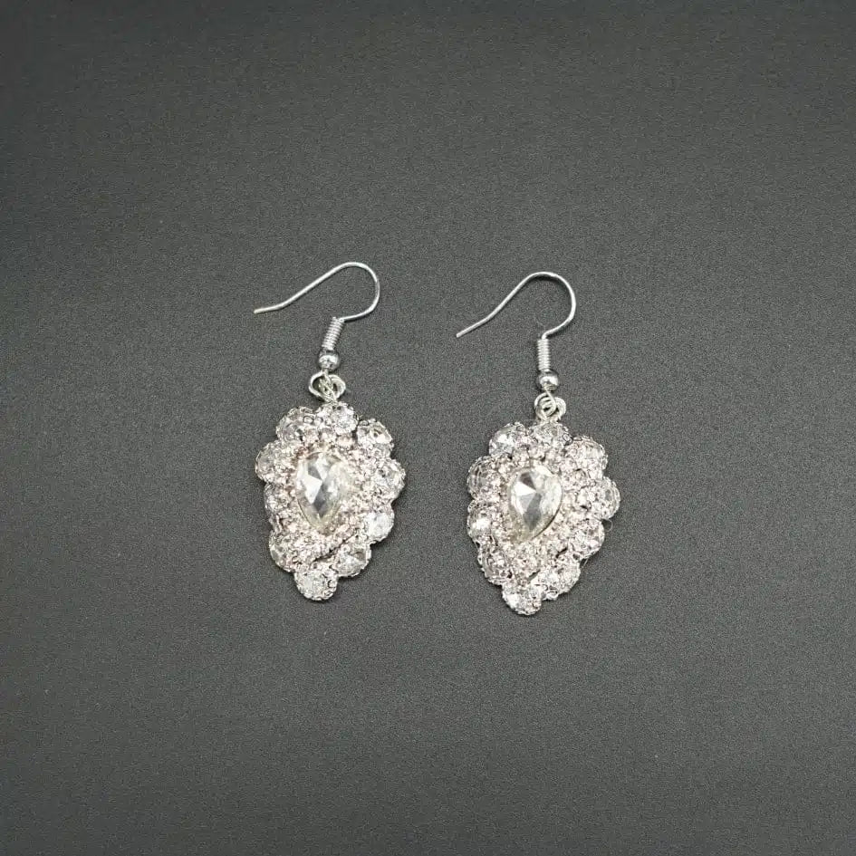 Boucles d'oreilles glamour en cristal - Bijoux parfaits pour un look de fête