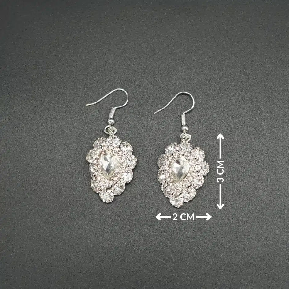 Boucles d'oreilles glamour en cristal - Bijoux parfaits pour un look de fête
