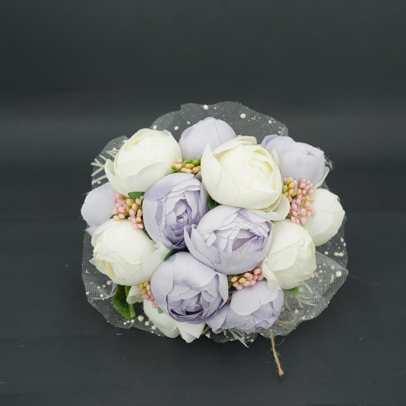 Bouquet de fleurs mariage violet, Bouquet de mariée violet, prune lilas lavande Real Touch Roses Calla Lily Bouquet de mariage, Bouquet de soie violet rustique, boutonnière, Corsage