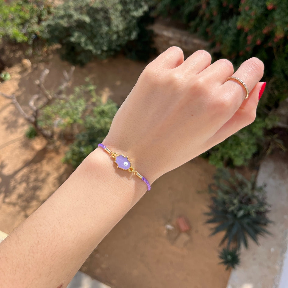 Bracelet KHamsa violet