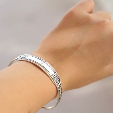 Bracelet Touareg En Argent, bracelet argenté berbère