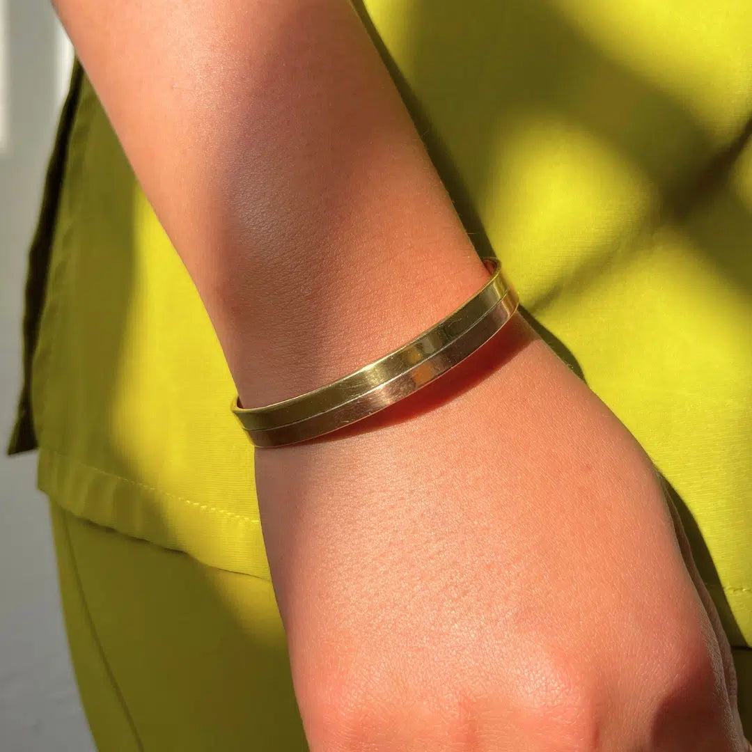 Bracelet en pur cuivre ajustable pour femme et homme