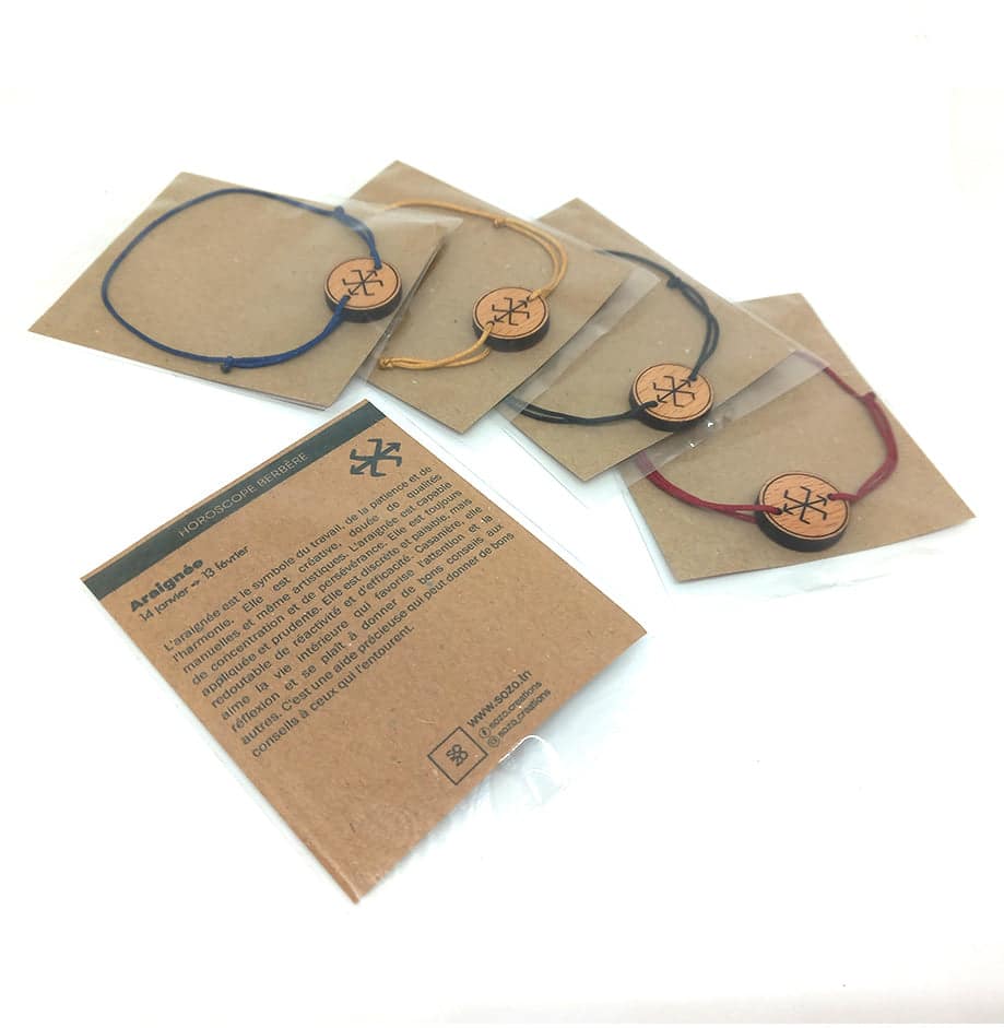 Bracelet Horoscope berbère - Araignée (14 janvier => 13 février)