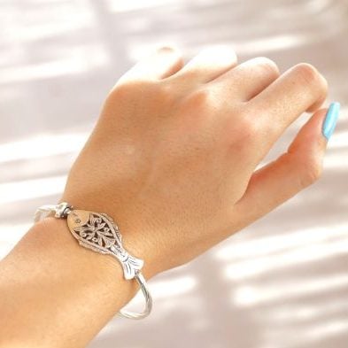 Bracelet Poisson pour Femme en Argent