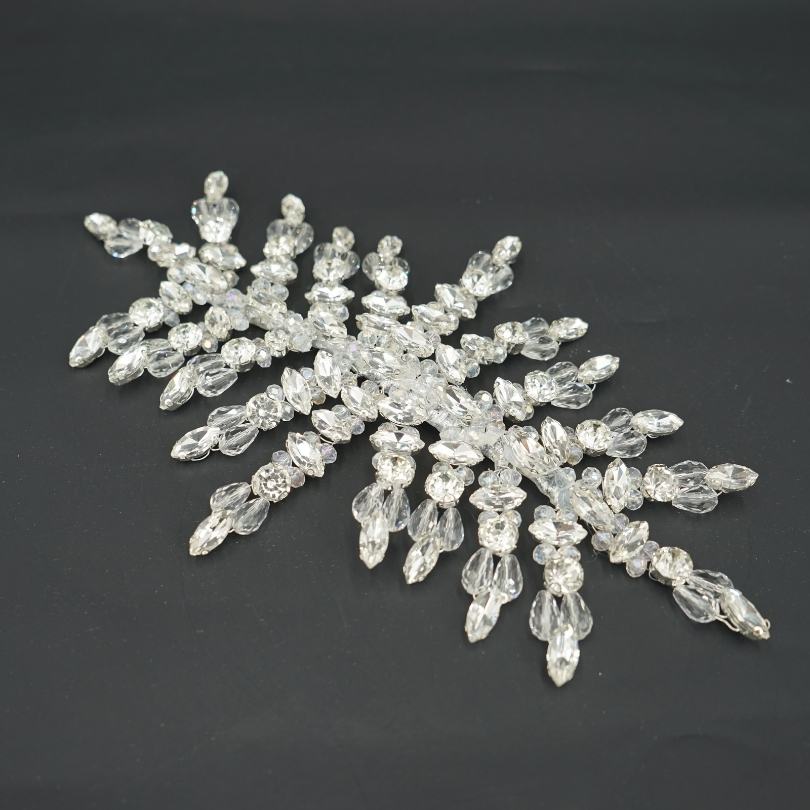 Broche de cheveux de mariée en cristal Accessoires de cheveux de mariée Vigne de cheveux de mariée Peigne à cheveux de mariée Bandeau de mariage de cheveux en argent Pièce de cheveux de mariage