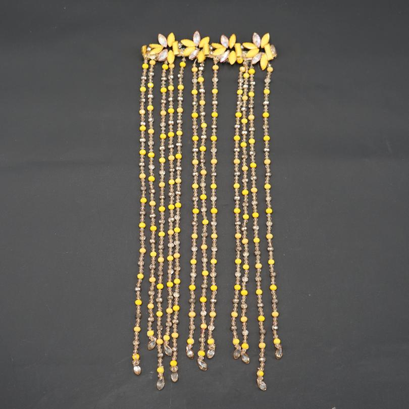 Peigne en perles jaune de cheveux mariée, Peigne de mariage, Peigne à cheveux perle Morceau de cheveux de mariage, Coiffe de mariée, Accessoires de cheveux de mariée, Bijoux de cheveux de mariage