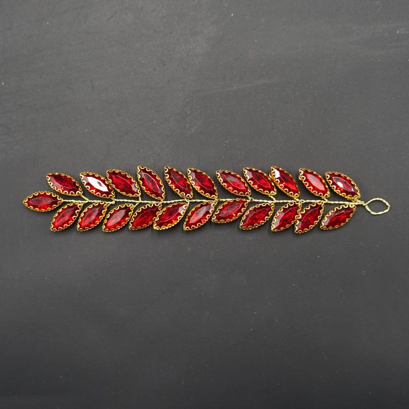 Broche à feuilles rouge , accessoires de cheveux de mariage rouge, morceau de cheveux de mariée, accessoires de cheveux de mariage, broche de cheveux de demoiselle d’honneur, broche de cheveux en feuilles