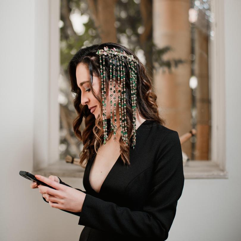 Peigne en perles vert de cheveux mariée, Peigne de mariage, Peigne à cheveux perle Morceau de cheveux de mariage, Coiffe de mariée, Accessoires de cheveux de mariée, Bijoux de cheveux de mariage