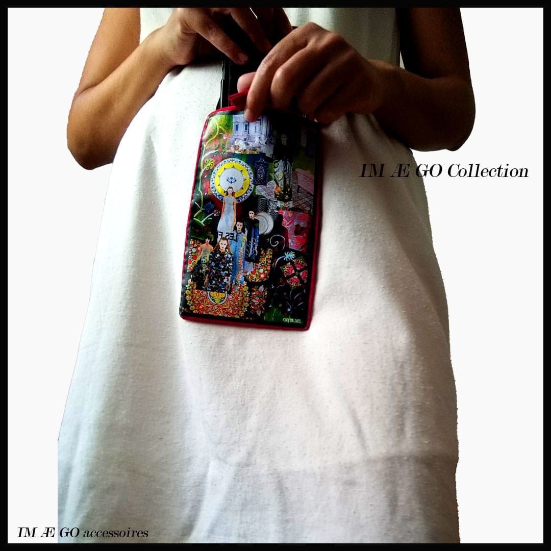 Pochette pour smartphone faite à la main – Collection limitée, œuvre d'art tunisienne "FE"