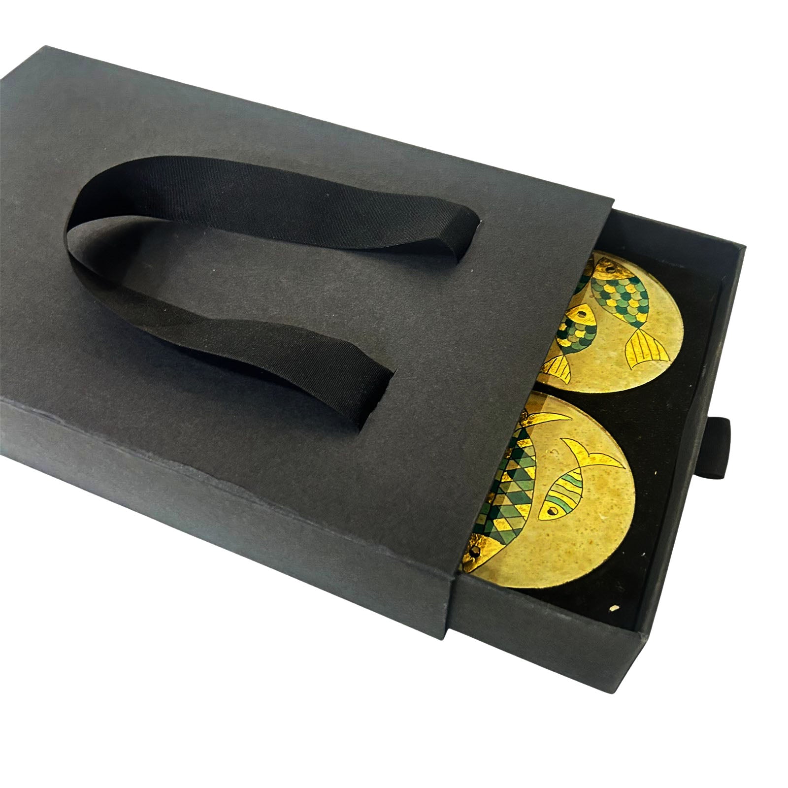 Coffret Précieux - 6 Dessous de verre à la feuille d'or