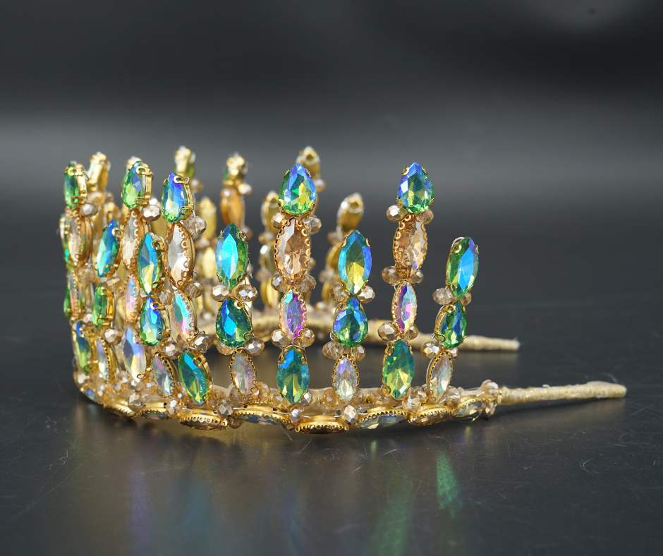 Couronne mariée Bleu modèle plante