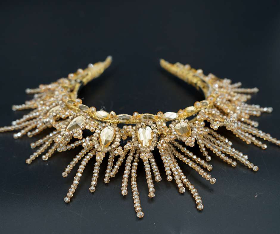 Couronne mariée d'orée .modèle Sun