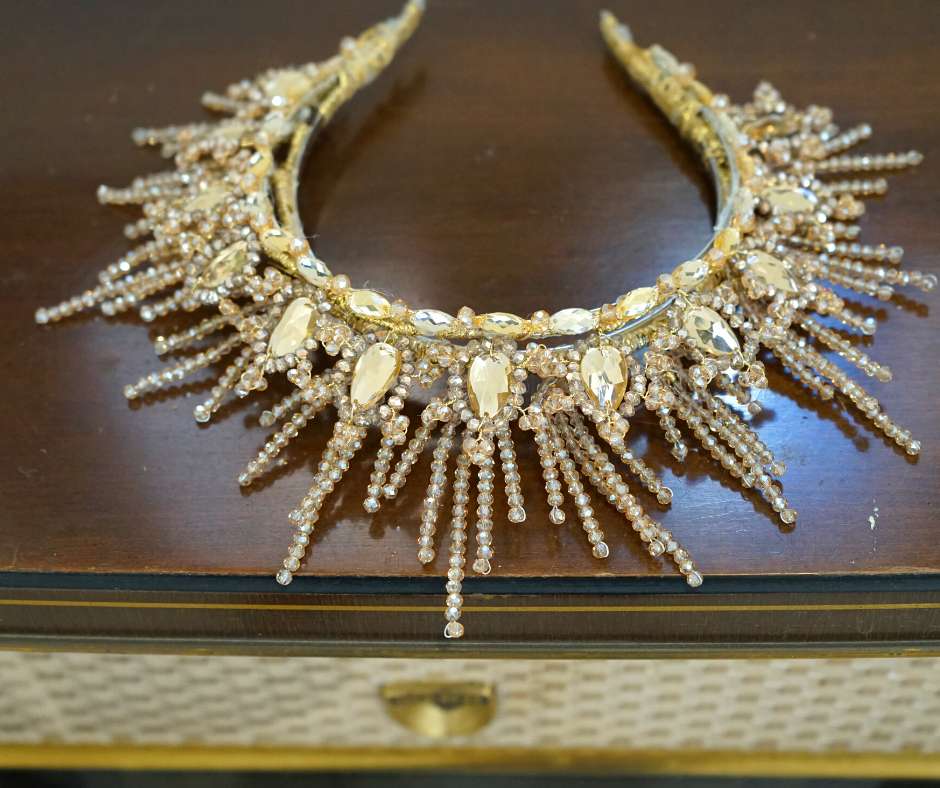 Couronne mariée d'orée .modèle Sun