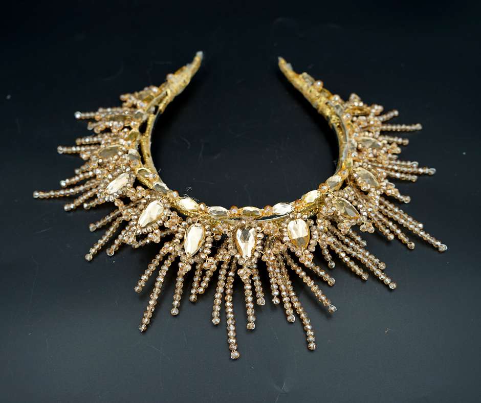 Couronne mariée d'orée .modèle Sun