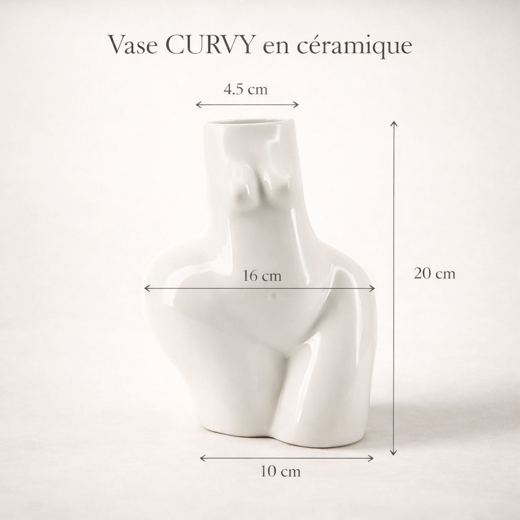 Vase en céramique Silhouette féminine