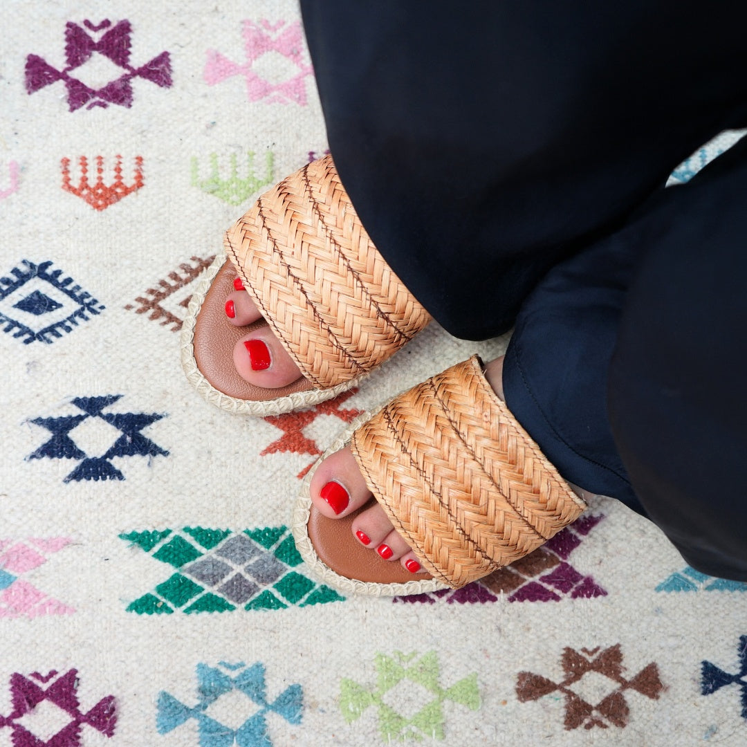 Chaussures d’été en fibre naturelle