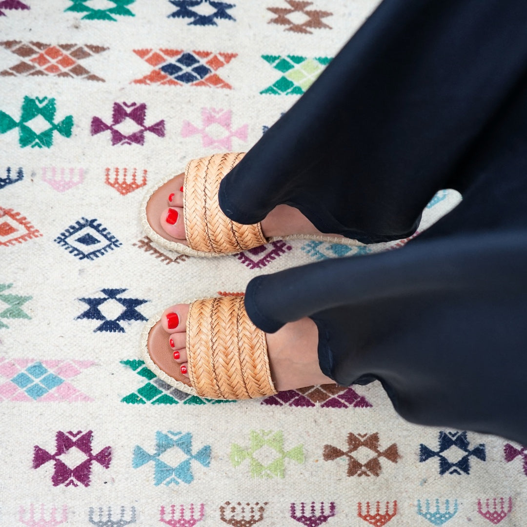 Chaussures d’été en fibre naturelle