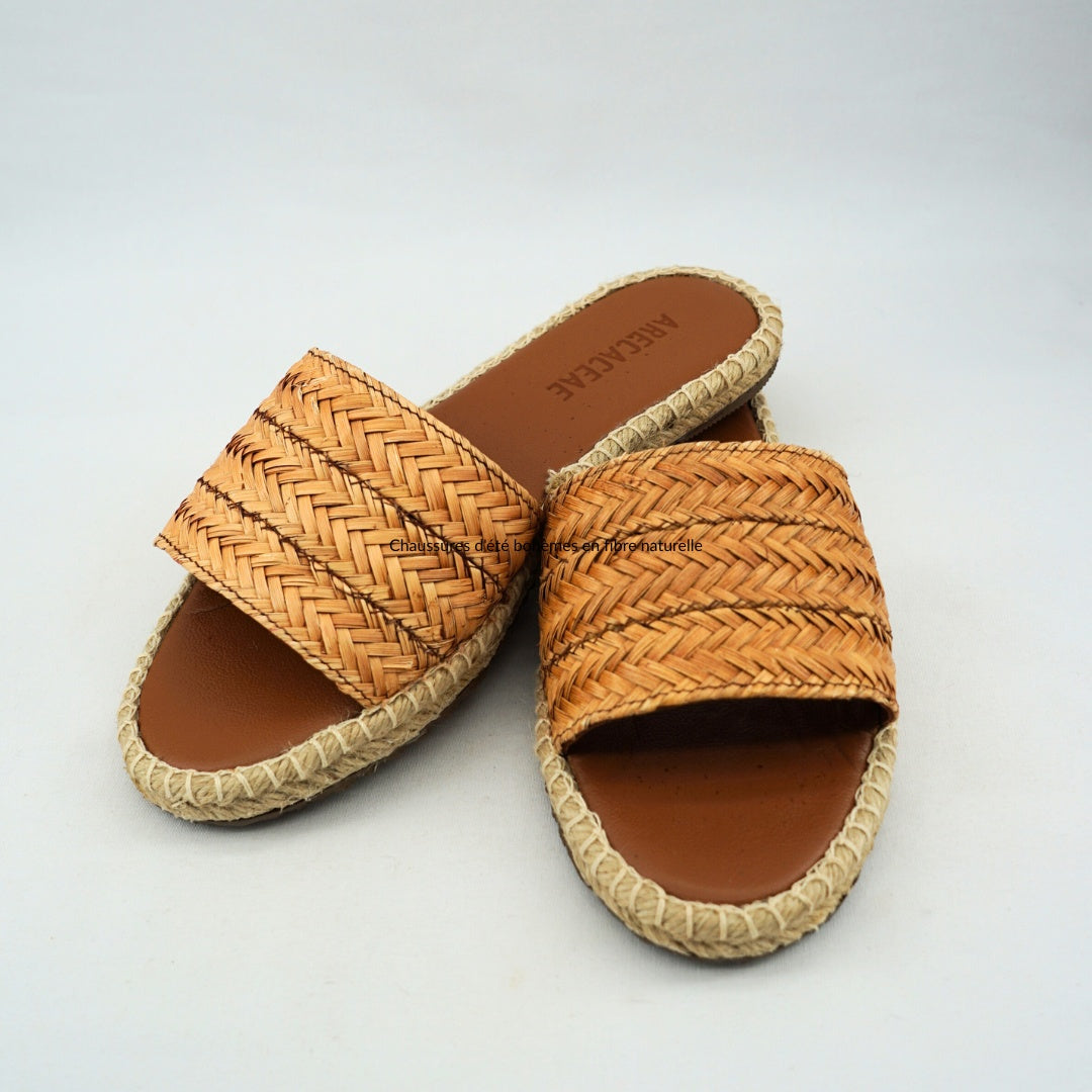 Chaussures d’été en fibre naturelle