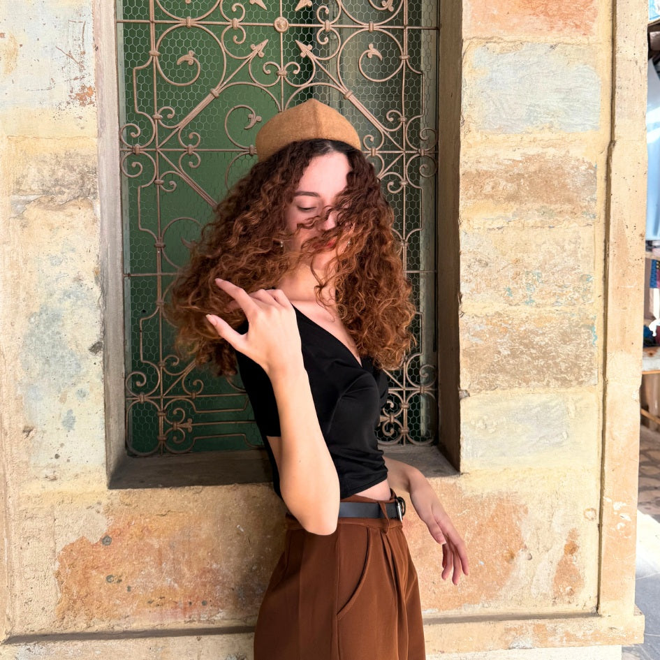 Chechia tunisienne Beige En laine