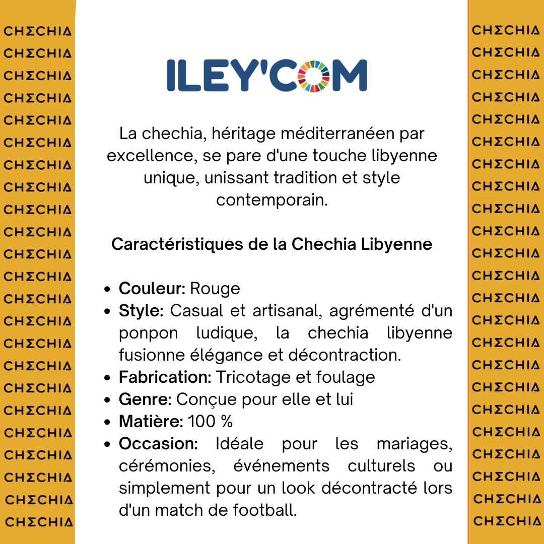 Chechia rouge artisanale en laine pour un style unique et chaleureux