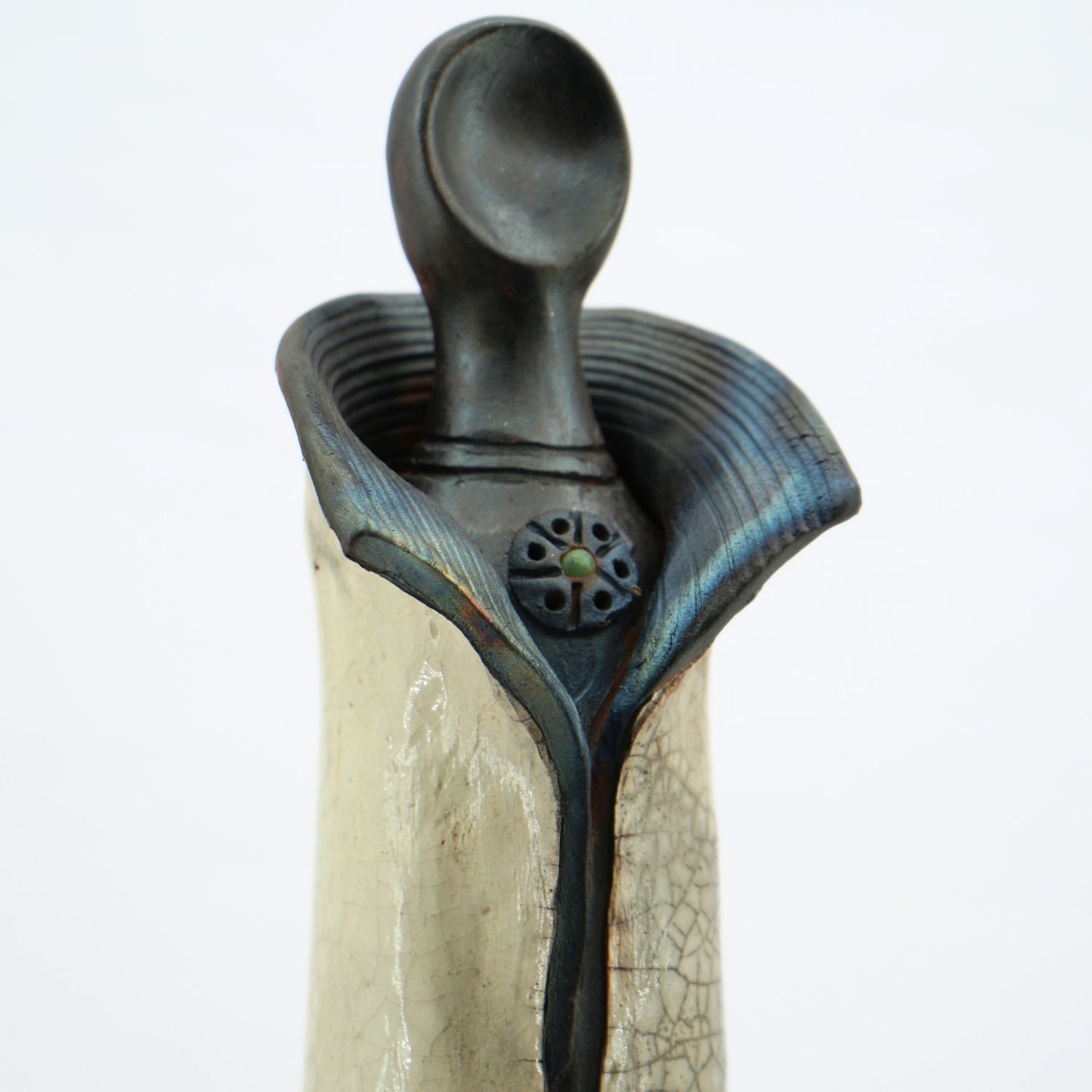 Sculpture décorative en Raku : Élégance artisanale unique à votre intérieur