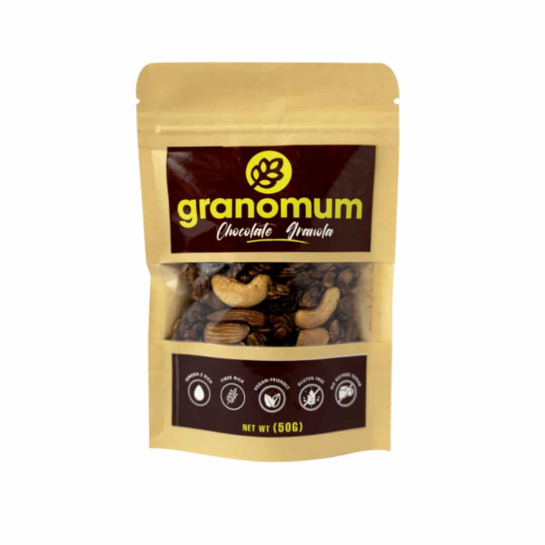 Granola chocolat 100% naturel (Végan, sans gluten, sans sucre raffiné)