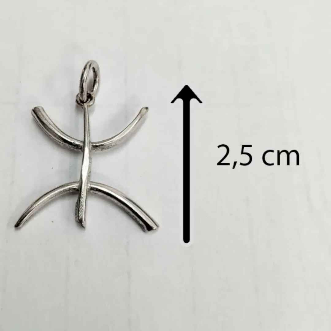 Collier Amazigh lettre Yaz en Argent pour femme