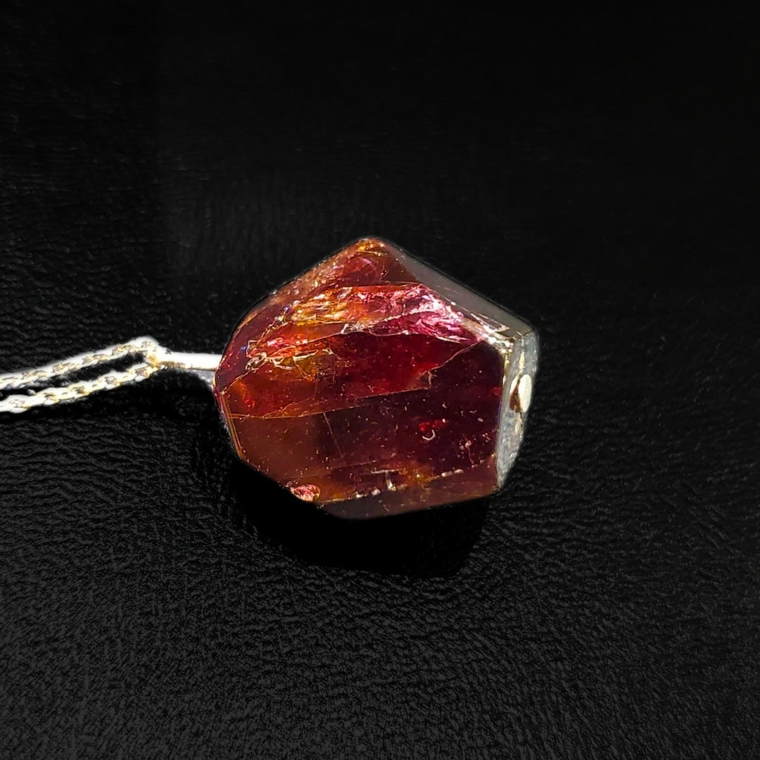Collier en argent 925 avec grenat