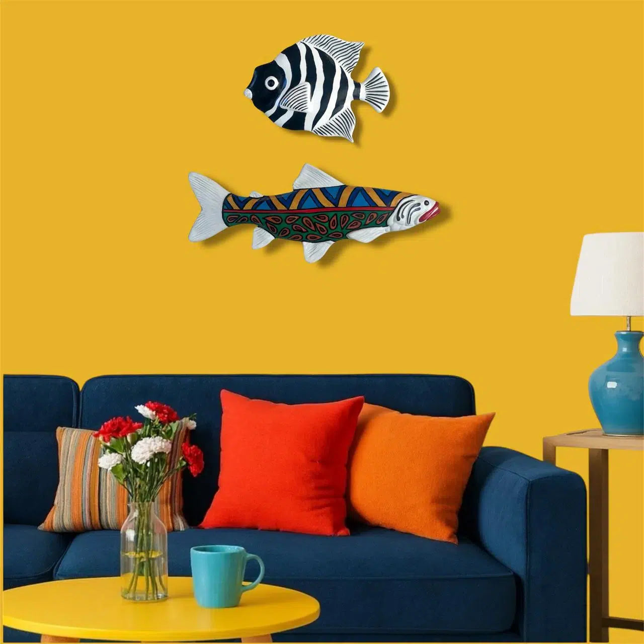Poisson en céramique pour la décoration murale