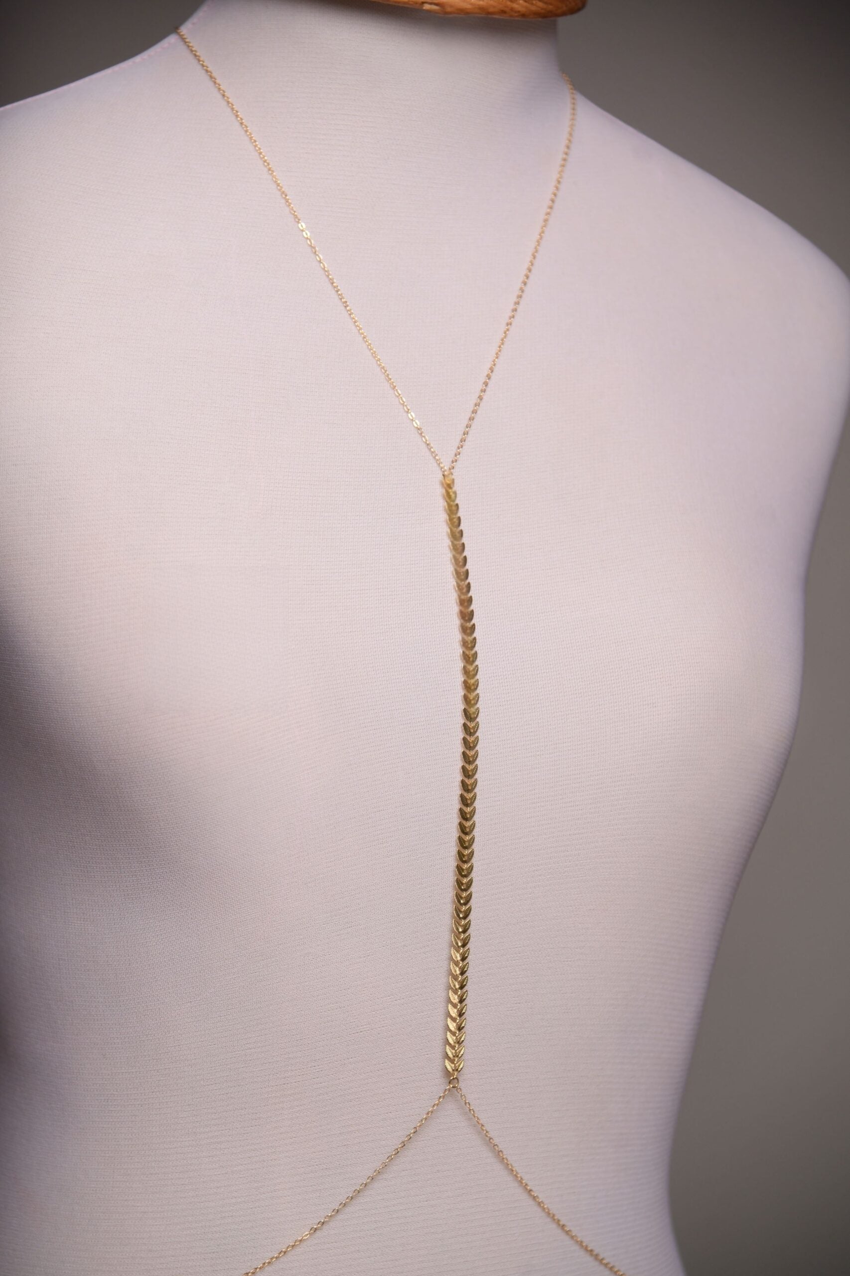 Chaine de corps "Meraki" en acier inoxydable