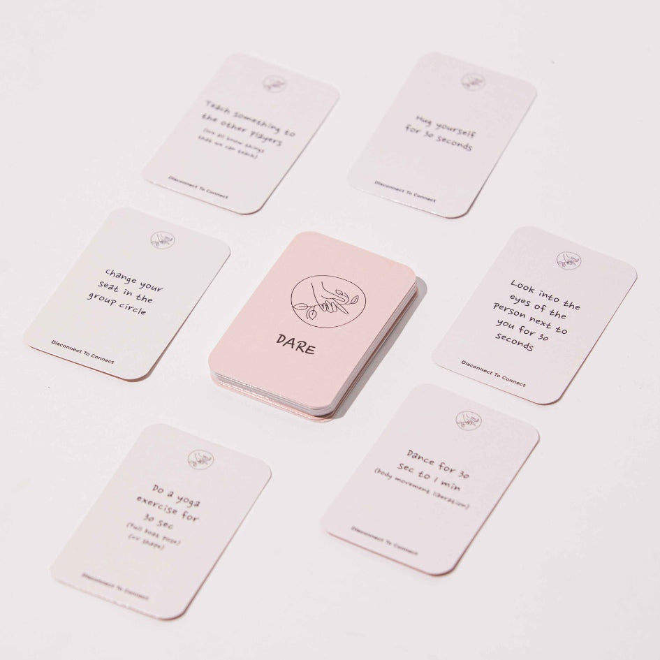 50 cartes jeu actions et vérités "Mindfulness" version anglaise