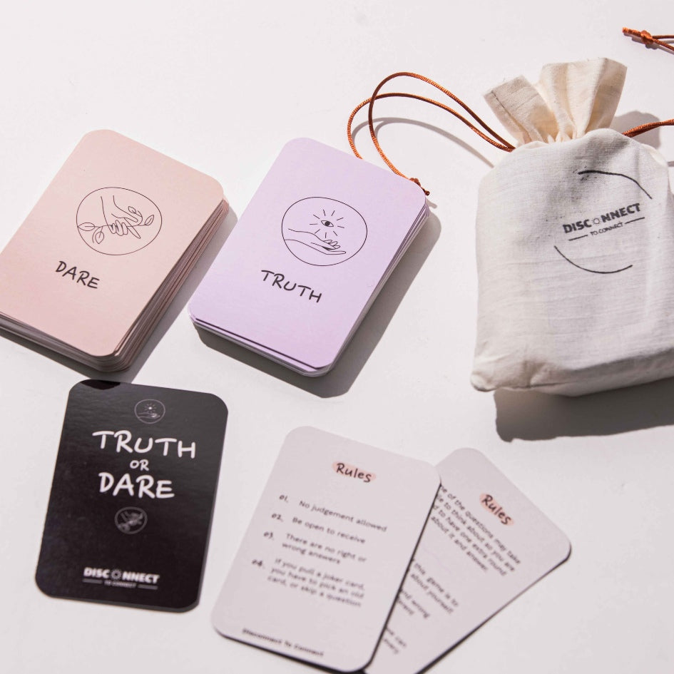 50 cartes jeu actions et vérités "Mindfulness" version anglaise
