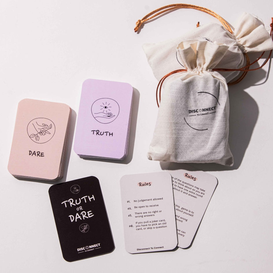 50 cartes jeu actions et vérités "Mindfulness" version anglaise
