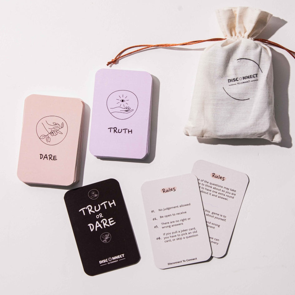 50 cartes jeu actions et vérités "Mindfulness" version anglaise