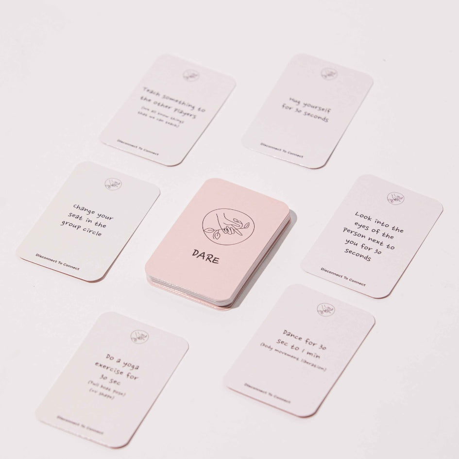 50 cartes jeu actions et vérités "Mindfulness" version anglaise