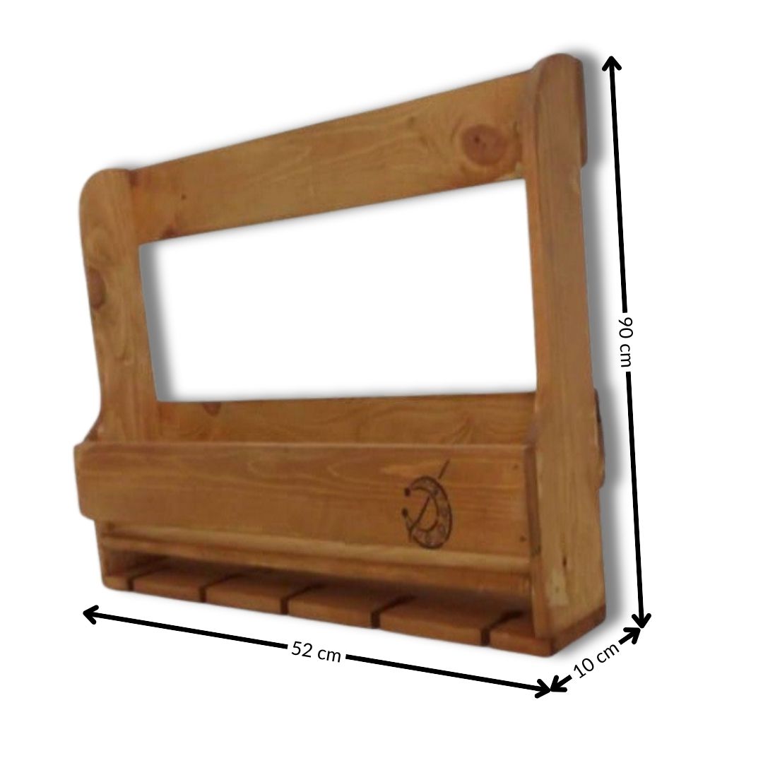 Étagère murale en bois premium : style rustique et gain de place