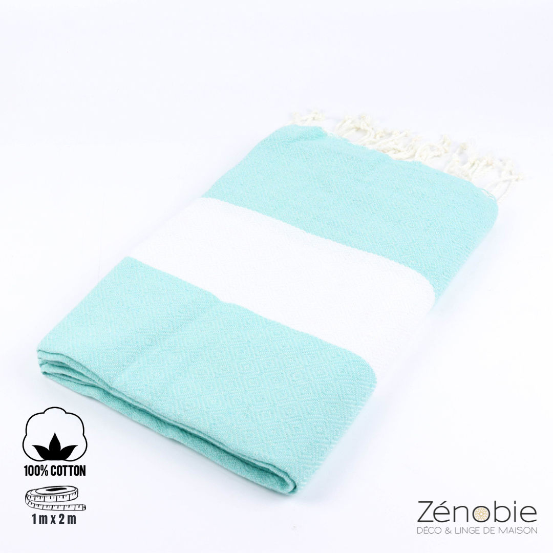 Fouta coton Diamant 100% naturel : Élégance et confort assurés