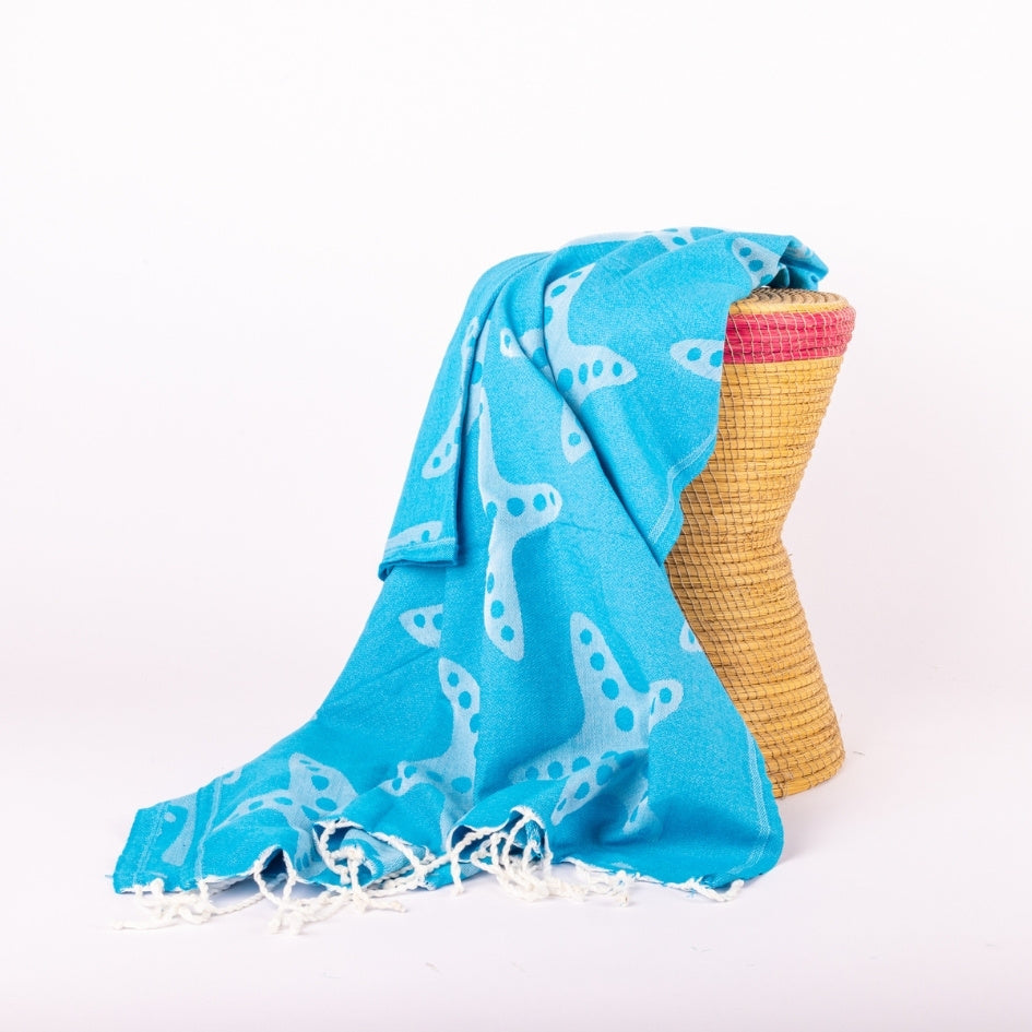 Fouta originale avec imprimé étoile
