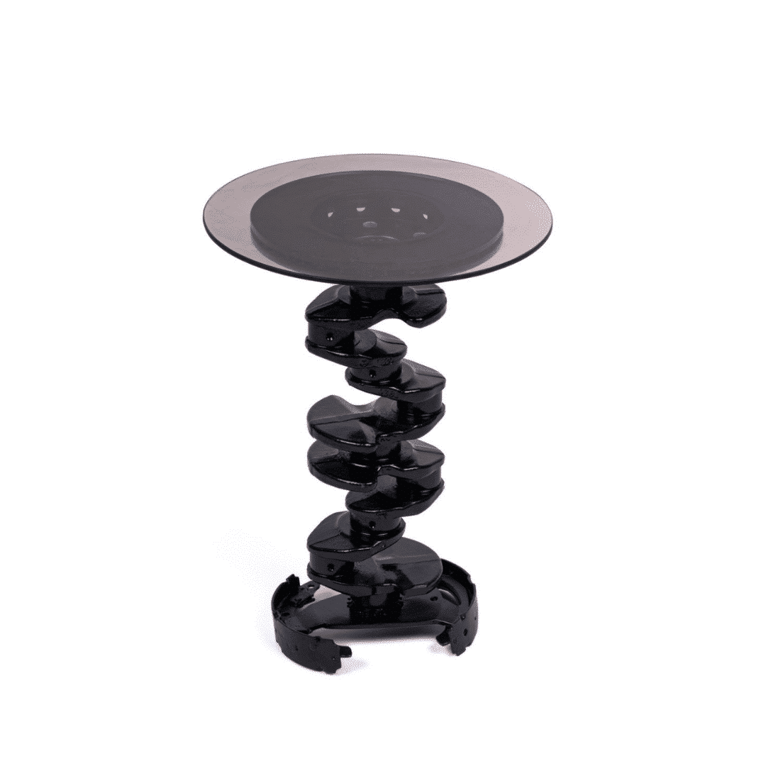 Table Basse en verre et en acier