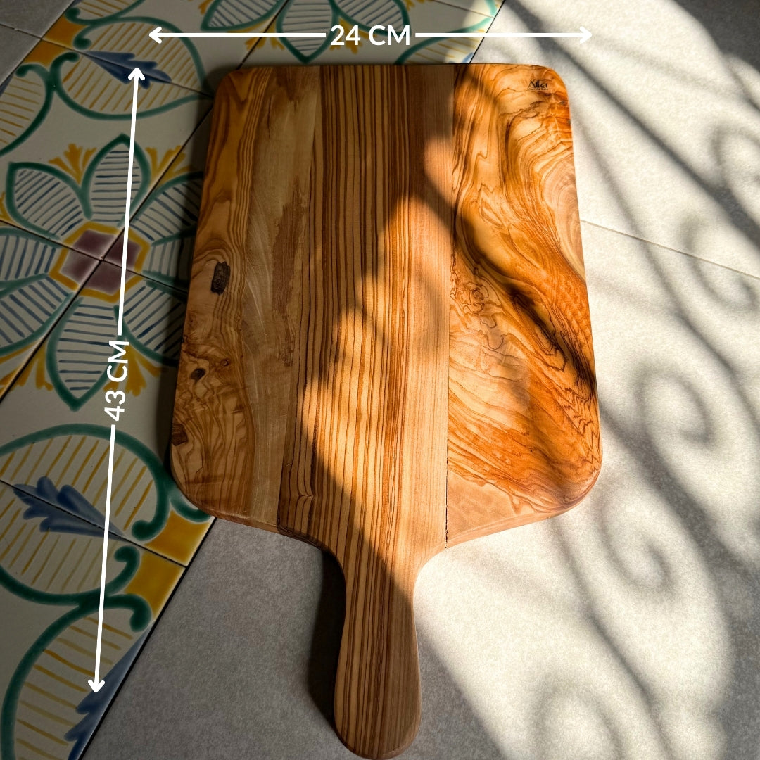 Pack de planches de service artisanales en bois d'olivier