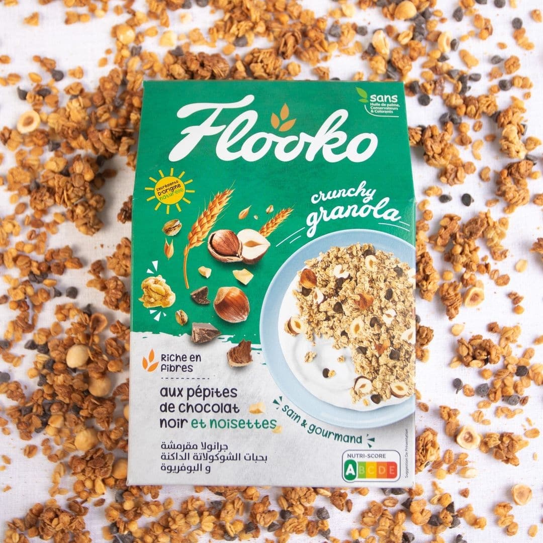 Granola crunchy au chocolat et Aux noisettes grillées