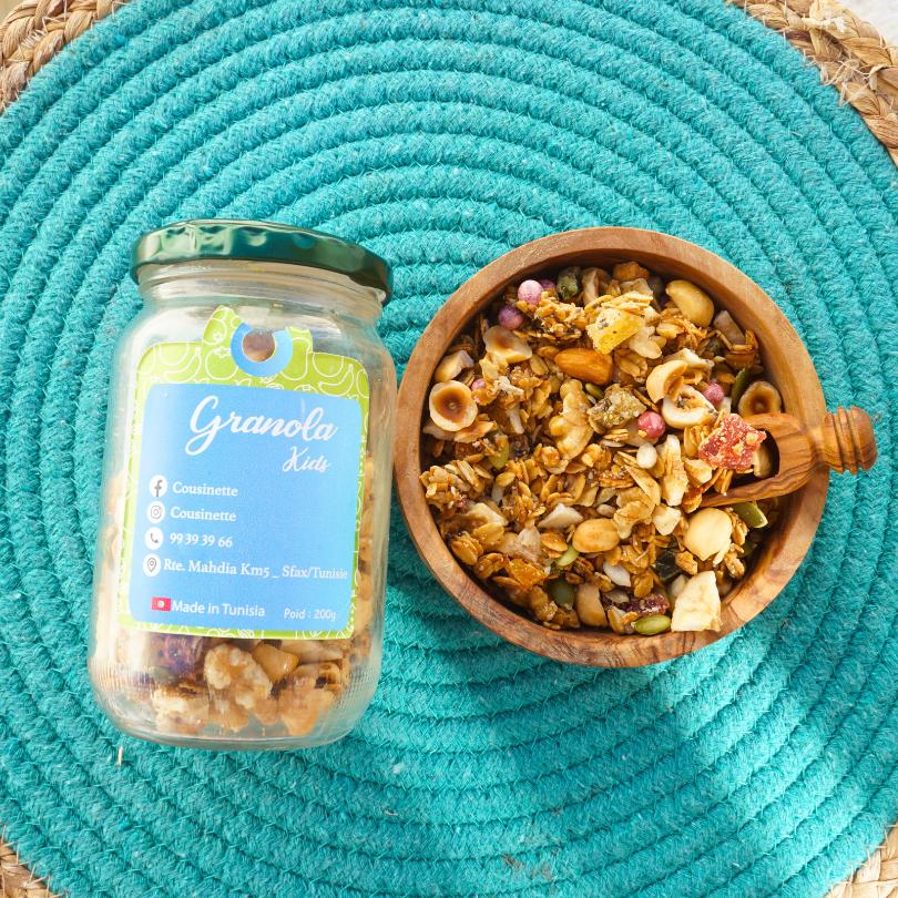Granola Kids 100 naturel fait maison pour un petit déjeuner sain