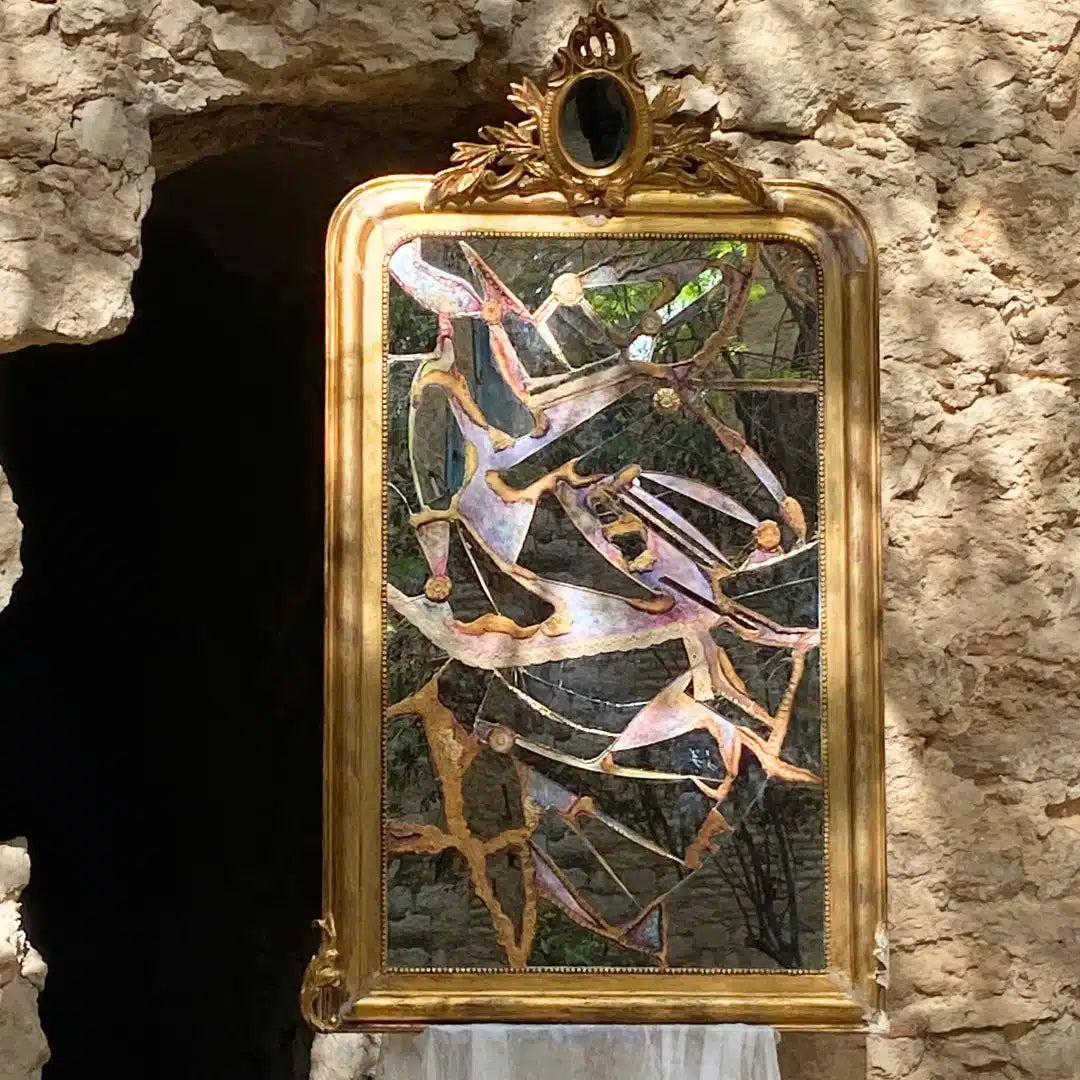 Miroir ancien upcyclé : Élégance intemporelle pour votre déco