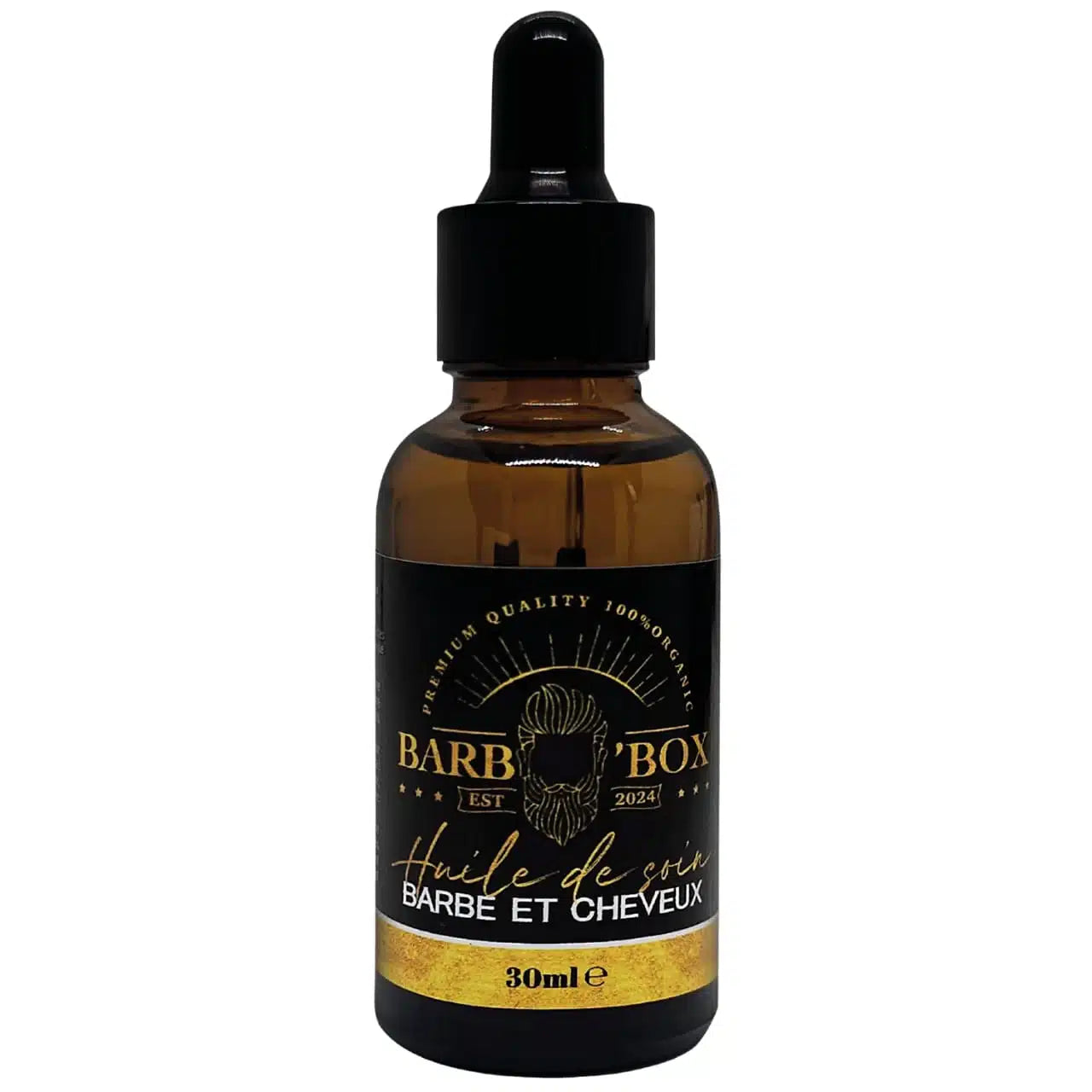 Huile à Barbe Premium BARB’BOX : Douceur et Croissance Assurée